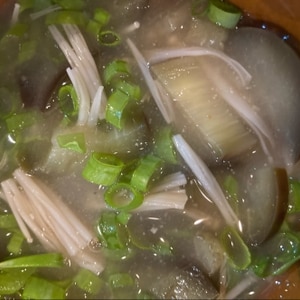 ☆油揚げと茄子とえのきのお味噌汁☆